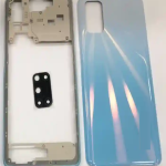 SPAREWARE® Back Panel Back Door Panel Body Cover For Oppo A52 -White(MIDDLE RING BACK SIDE BUTTON CAMERA LENS OR LOGO)