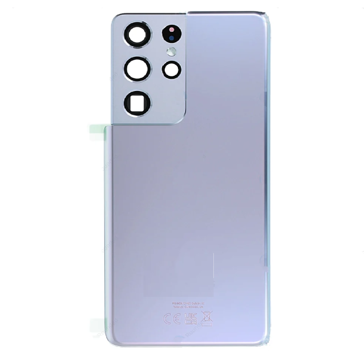 SPAREWARE® Battery Cover Back Door Body Panel For Samsung Galaxy S21 Ultra -Silver