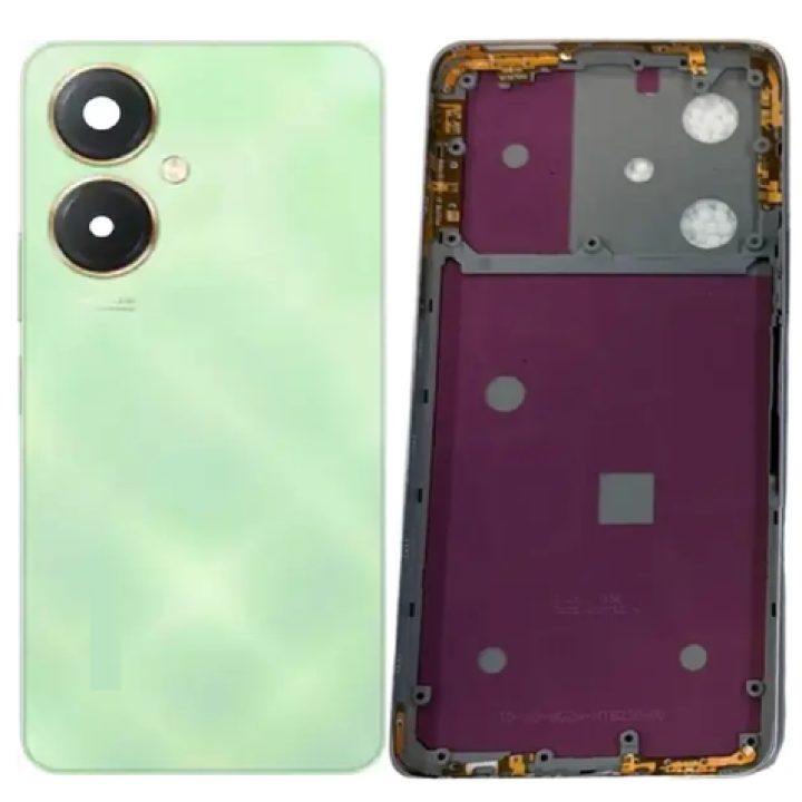 SPAREWARE® Back Door Panel Body Back Panel For Vivo Y18 -Green (MIDLE RING BACK PANEL BUTTON LENS WITH ALL LOGO)