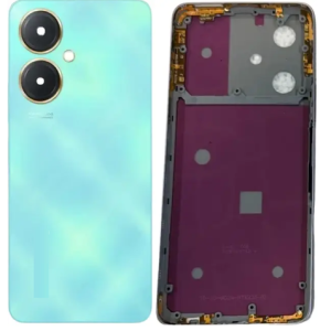 SPAREWARE® Back Door Panel Body Back Panel For Vivo Y18 -Blue (MIDLE RING BACK PANEL BUTTON LENS WITH ALL LOGO)