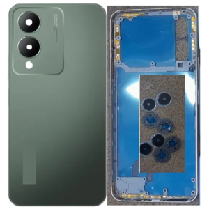 SPAREWARE® Back Door Panel Body Back Panel For Vivo Y17S -Green (MIDLE RING BACK PANEL BUTTON LENS WITH ALL LOGO)