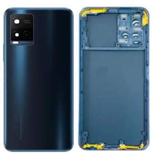 SPAREWARE® Back Door Panel Body Back Panel For Vivo Y21A -Blue (MIDDLE RING PANEL BUTTON OR LENS ALL LOGO)