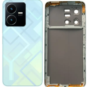SPAREWARE® Back Door Panel Body Back Panel For Vivo Y22 -White (WITH ALL LOGO)