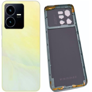 SPAREWARE® Back Door Panel Body Back Panel For Vivo Y22 4G -Gold (MIDLE RING BACK PANEL CAMERA LENS BUTTON WITH ALL LOGO)