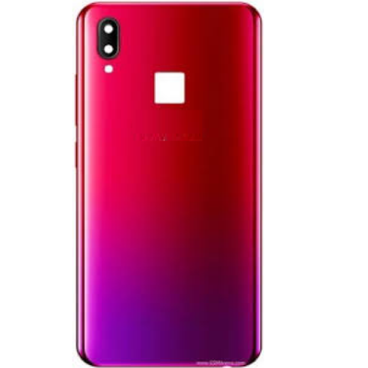 SPAREWARE® Back Door Panel Body Back Panel For Vivo Y91 -Red (WITH ALL LOGO)