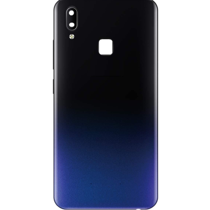 SPAREWARE® Back Door Panel Body Back Panel For Vivo Y91 -Black(WITH ALL LOGO)