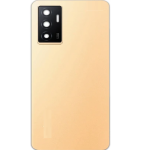 SPAREWARE® Back Door Panel Body Back Panel For Vivo Y75 4G -Gold (CAMERA GLASS LENS WITH ALL LOGO)