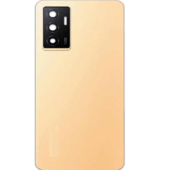 SPAREWARE® Back Door Panel Body Back Panel For Vivo V23E -Gold (CAMERA GLASS LENS WITH ALL LOGO)