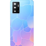 SPAREWARE® Back Door Panel Body Back Panel For Vivo Y75 4G -Dancing Wave (CAMERA GLASS LENS WITH ALL LOGO)