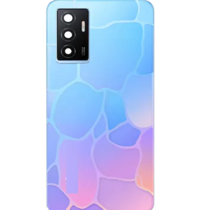 SPAREWARE® Back Door Panel Body Back Panel For Vivo V23E -Dancing Wave (CAMERA GLASS LENS WITH ALL LOGO)