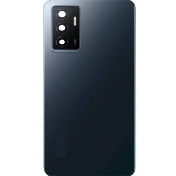 SPAREWARE® Back Door Panel Body Back Panel For Vivo V23E -Black (CAMERA GLASS LENS WITH ALL LOGO)