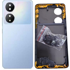 SPAREWARE® Back Door Panel Body Back Panel For Vivo Y100 -Blue (MIDLE RING BACK PANEL BUTTON CAMERA GLASS LENS OR WITH ALL LOGO)