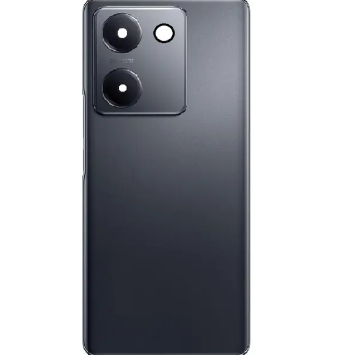 SPAREWARE® Back Door Panel Body Back Panel For Vivo Y200 Pro -Black (CAMERA GLASS LENS OR WITH ALL LOGO)