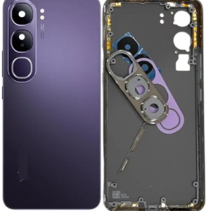 SPAREWARE® Back Door Panel Body Back Panel For Vivo Y300 -Purple (MIDLE RING BACK PANEL BODY CAMERA LENS BUTTON OR WITH ALL LOGO)