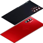 SPAREWARE® Battery Cover Back Door Body Panel For Samsung Galaxy Note 10 Plus -Red(WITH CAMERA LENS)