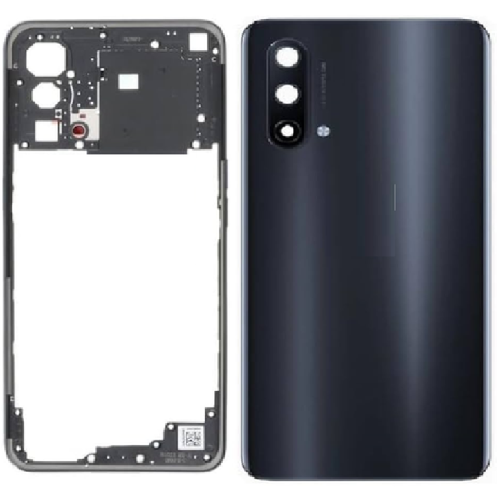 SPAREWARE® Battery Cover Back Door Panel For Oneplus Nord CE 5G -Grey (MIDDLE RING + BACK PANEL)