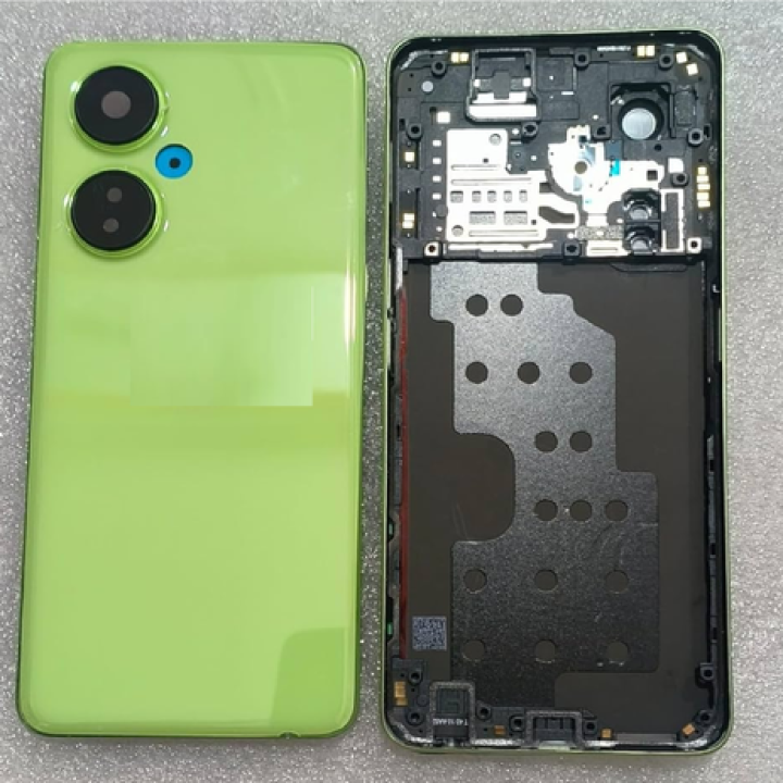 SPAREWARE® Battery Cover Back Door Panel For Oneplus Nord CE 3 5G Lite -Green (MIDDLE RING + BACK PANEL)