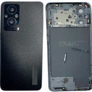 SPAREWARE® Back Panel Back Door Panel Body Cover For Oppo F21 Pro 5G -Black(MIDDLE RING + BACK PANEL ALL LOGO)