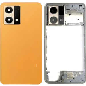 SPAREWARE® Back Panel Back Door Panel Body Cover For Oppo F21 Pro 4G -Gold (MIDDLE RING + BACK PANEL ALL LOGO)