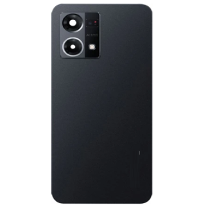 SPAREWARE® Back Panel Back Door Panel Body Cover For Oppo F21 Pro 4G -Black (WITH CAMERA GLASS ALL LOGO)