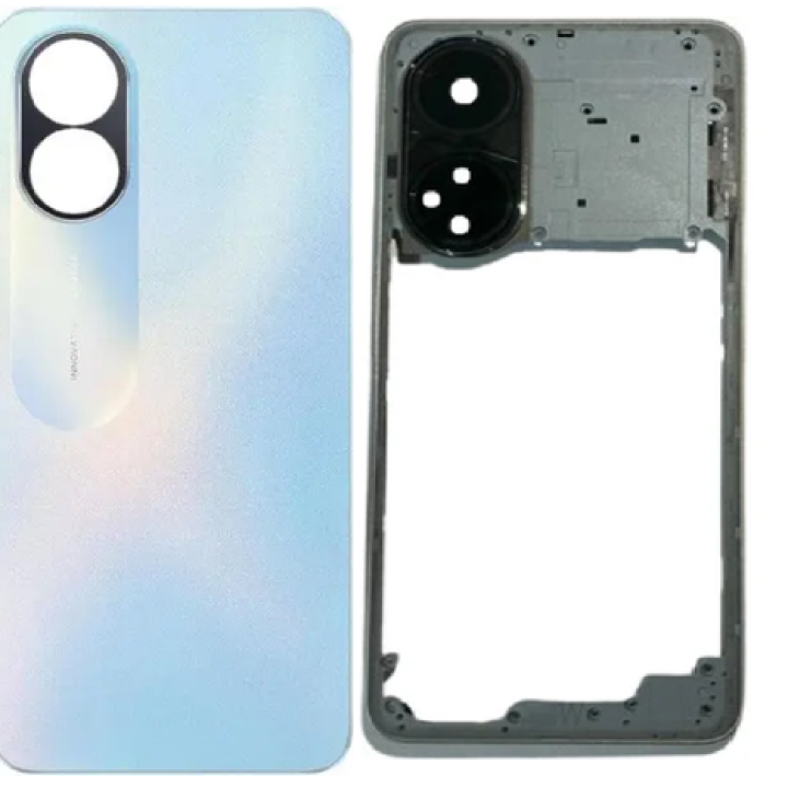 SPAREWARE® Back Panel Back Door Panel Body Cover For Oppo F23 5G -Blue (MIDDLE RING + BACK PANEL ALL LOGO)