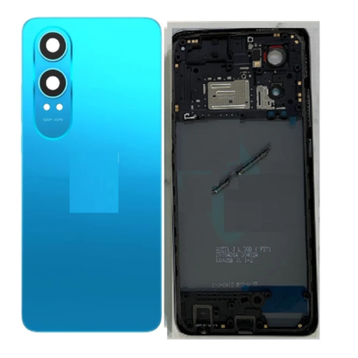 SPAREWARE® Battery Cover Back Door Panel For Oneplus Nord CE 4 Lite -Blue (MIDDLE RING + BACK PANEL)