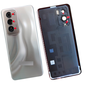 SPAREWARE® Back Panel Back Door Panel Body Cover For Oppo Reno 12 5G -Silver (ORIGINAL WITH LENS ALL LOGO & HEAT GASKET)