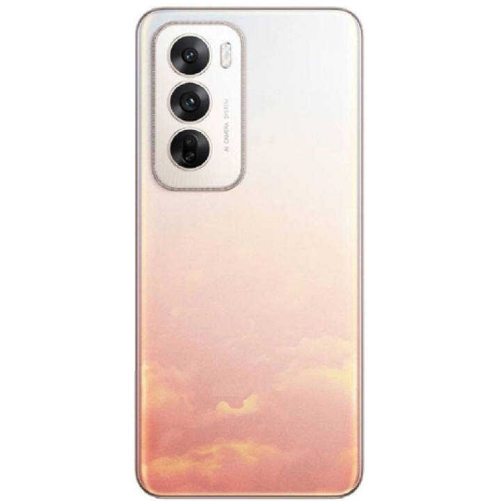 SPAREWARE® Back Panel Back Door Panel Body Cover For Oppo Reno 12 5G -Gold (WITH CAMERA LENS ALL LOGO)