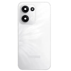 SPAREWARE® Back Panel Back Door Panel Body Cover For Oppo Reno 13 -White (WITH LENS ALL LOGO)