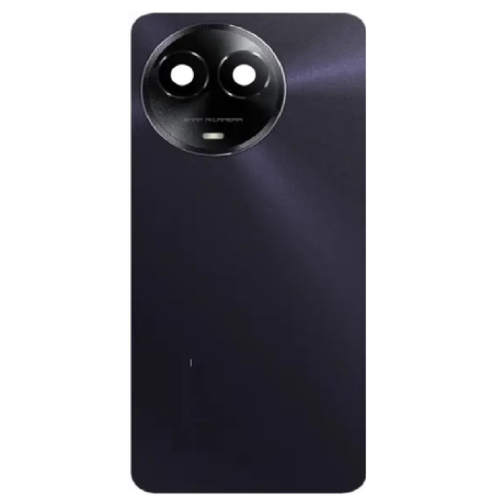 SPAREWARE® Back Panel Back Door Panel Body Cover For Realme 11 5G -Black (WITH CAMERA LENS ALL LOGO)