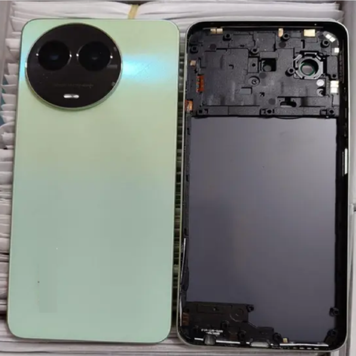 SPAREWARE® Back Panel Back Door Panel Body Cover For Realme C67 5G -Green (MIDDLE RING + BACK PANEL WITH ALL LOGO)