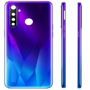 SPAREWARE® Back Panel Back Door Panel Body Cover For Realme 5 -Purple (MIDDLE RING BACK PANEL WITH ALL LOGO)