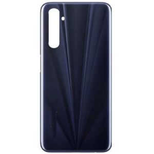 SPAREWARE® Back Panel Back Door Panel Body Cover For Realme 6 -Black (WITH ALL LOGO)