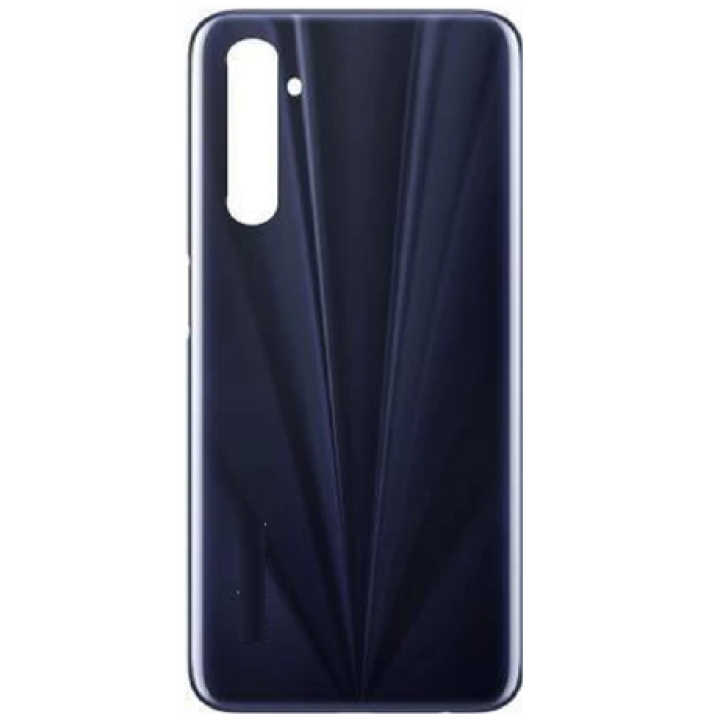 SPAREWARE® Back Panel Back Door Panel Body Cover For Realme 6i -Black (WITH ALL LOGO)