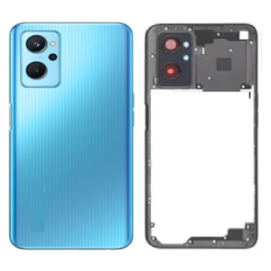 SPAREWARE® Back Panel Back Door Panel Body Cover For Realme 9i 4G -Blue (MIDDLE RING BACK PANEL WITH ALL LOGO)