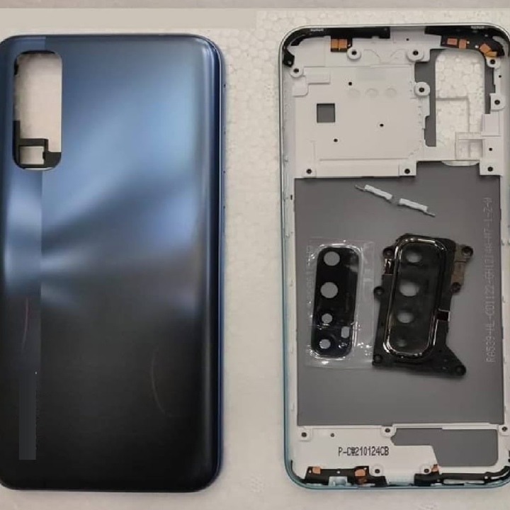 SPAREWARE® Back Panel Back Door Panel Body Cover For Realme 7 -Blue (MIDDLE RING BACK PANEL WITH ALL LOGO)