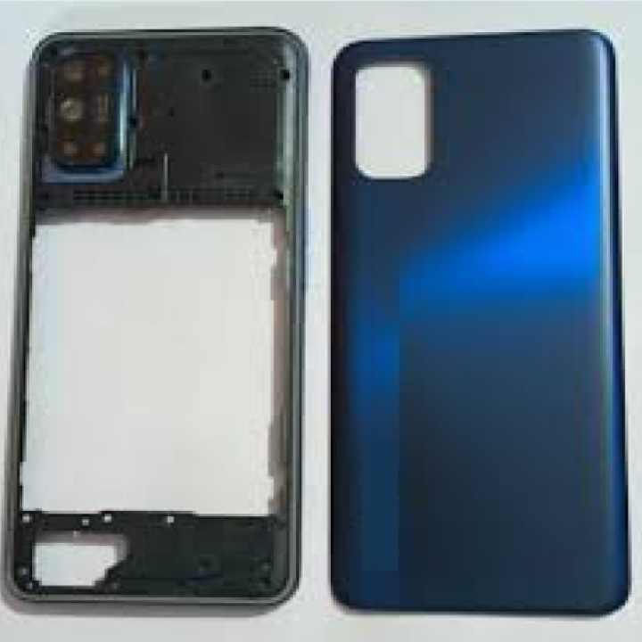 SPAREWARE® Back Panel Back Door Panel Body Cover For Realme 7 Pro -Blue (MIDDLE RING BACK PANEL WITH ALL LOGO)