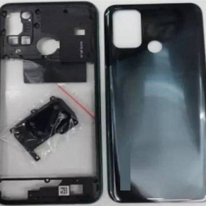 SPAREWARE® Back Panel Back Door Panel Body Cover For Realme 7i -Green (MIDDLE RING BACK PANEL WITH ALL LOGO)