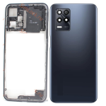 SPAREWARE® Back Panel Back Door Panel Body Cover For Realme 9 5G -Black (MIDDLE RING BACK PANEL WITH ALL LOGO)