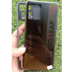 SPAREWARE® Back Panel Back Door Panel Body Cover For Realme 8 4G -Black(MIDDLE RING BACK PANEL WITH ALL LOGO)