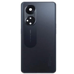 SPAREWARE® Back Panel Back Door Panel Body Cover For Oppo Reno 8T -Black (WITH LENS ALL LOGO)