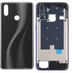 SPAREWARE® Back Panel Back Door Panel Body Cover For Realme 3 Pro -Black (MIDDLE RING BACK PANEL WITH ALL LOGO)