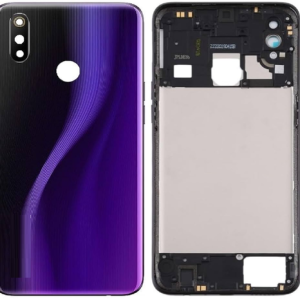 SPAREWARE® Back Panel Back Door Panel Body Cover For Realme 3 Pro -Purple (MIDDLE RING BACK PANEL WITH ALL LOGO)