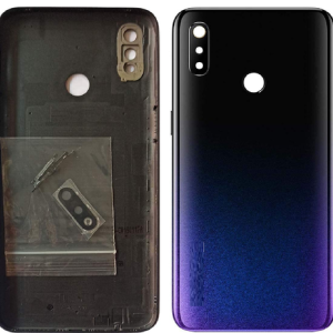 SPAREWARE® Back Panel Back Door Panel Body Cover For Realme 3 -Black (WITH ALL LOGO)