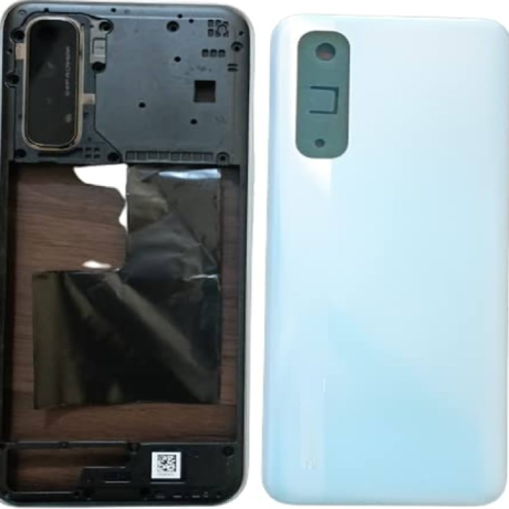 SPAREWARE® Back Panel Back Door Panel Body Cover For Realme 7 -White (MIDDLE RING BACK PANEL WITH ALL LOGO)