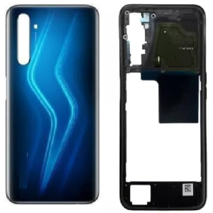 SPAREWARE® Back Panel Back Door Panel Body Cover For Realme 6 Pro -Blue (MIDDLE RING BACK PANEL WITH ALL LOGO)