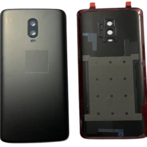 SPAREWARE® Battery Cover Back Door Panel Body For Oneplus 6T - Mirror Black (WITH CAMERA LENS)