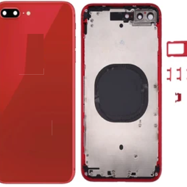 SPAREWARE®  Battery Cover Back Door Panel Body For iPhone 8 Plus -Red (COMPLETE BODY PANEL)
