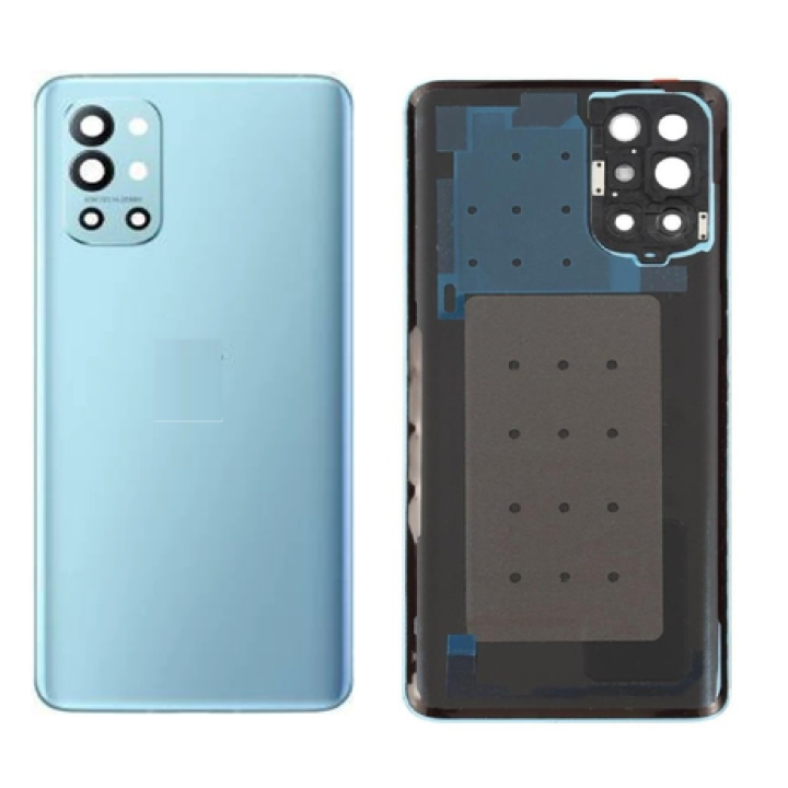 SPAREWARE® Battery Cover Back Door Panel Body For Oneplus 9R -Blue (WITH CAMERA LENS)