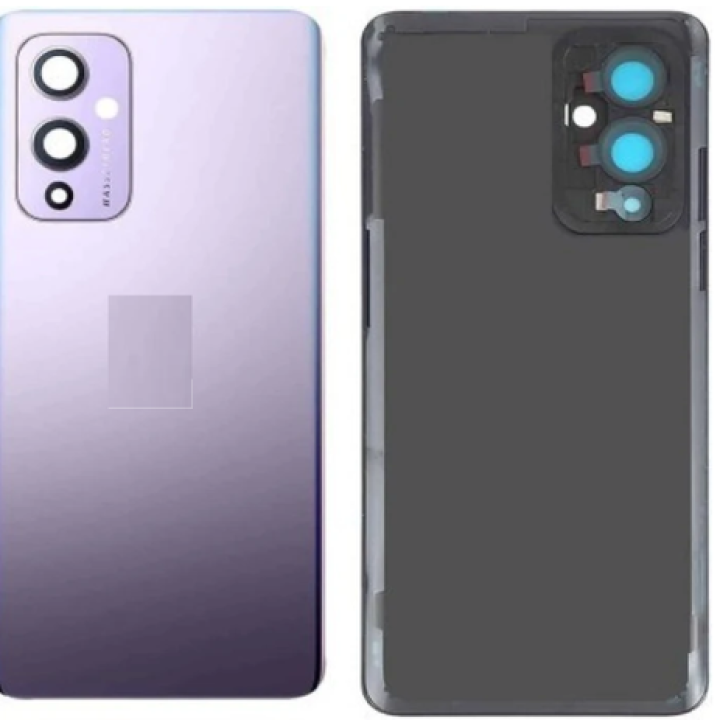SPAREWARE® Battery Cover Back Door Panel Body For Oneplus 9 -Purple (WITH CAMERA LENS)